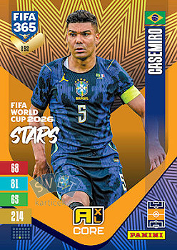 Casemiro Brazil Panini FIFA 365 2027 Adrenalyn XL FIFA World Cup 2026 Stars #192