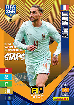 Adrien Rabiot France Panini FIFA 365 2027 Adrenalyn XL FIFA World Cup 2026 Stars #195