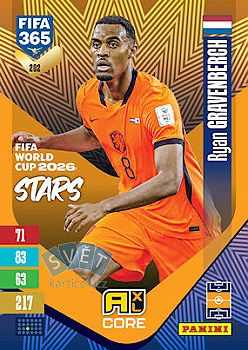 Ryan Gravenberch Netherlands Panini FIFA 365 2027 Adrenalyn XL FIFA World Cup 2026 Stars #202
