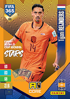 Tijjani Reijnders Netherlands Panini FIFA 365 2027 Adrenalyn XL FIFA World Cup 2026 Stars #203