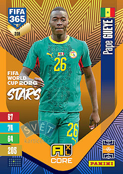Pape Gueye Senegal Panini FIFA 365 2027 Adrenalyn XL FIFA World Cup 2026 Stars #208