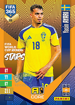 Yasin Ayari Sweden Panini FIFA 365 2027 Adrenalyn XL FIFA World Cup 2026 Stars #209
