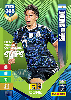 Giuliano Simeone Argentina Panini FIFA 365 2027 Adrenalyn XL FIFA World Cup 2026 Stars #213