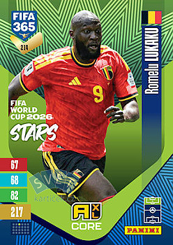 Romelu Lukaku Belgium Panini FIFA 365 2027 Adrenalyn XL FIFA World Cup 2026 Stars #214