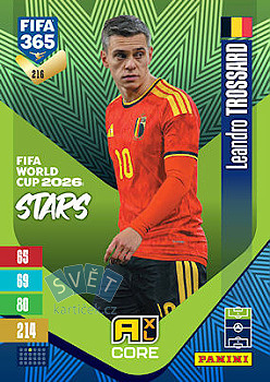 Leandro Trossard Belgium Panini FIFA 365 2027 Adrenalyn XL FIFA World Cup 2026 Stars #216