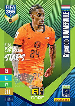 Crysencio Summerville Netherlands Panini FIFA 365 2027 Adrenalyn XL FIFA World Cup 2026 Stars #230