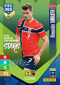 Alexander Sorloth Norway Panini FIFA 365 2027 Adrenalyn XL FIFA World Cup 2026 Stars #231