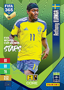 Anthony Elanga Sweden Panini FIFA 365 2027 Adrenalyn XL FIFA World Cup 2026 Stars #240