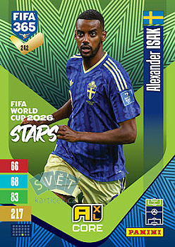 Alexander Isak Sweden Panini FIFA 365 2027 Adrenalyn XL FIFA World Cup 2026 Stars #242