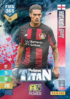 Jarell Quansah Bayer 04 Leverkusen Panini FIFA 365 2027 Adrenalyn XL Prime Titan #249