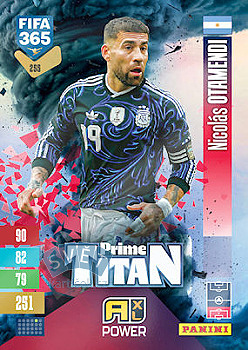 Nicolas Otamendi Argentina Panini FIFA 365 2027 Adrenalyn XL Prime Titan #255