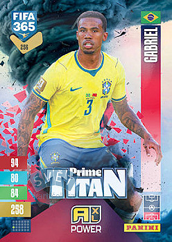 Gabriel Brazil Panini FIFA 365 2027 Adrenalyn XL Prime Titan #256