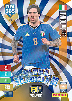 Sandro Tonali Italy Panini FIFA 365 2027 Adrenalyn XL Ultra Magician #276