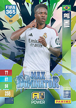 Vini Jr. Real Madrid Panini FIFA 365 2027 Adrenalyn XL Max Dominator #289