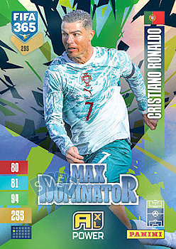 Cristiano Ronaldo Portugal Panini FIFA 365 2027 Adrenalyn XL Max Dominator #295
