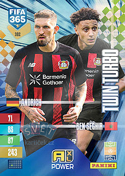 Robert Andrich / Eliesse Ben Seghir Bayer 04 Leverkusen Panini FIFA 365 2027 Adrenalyn XL Twin Turbo #302