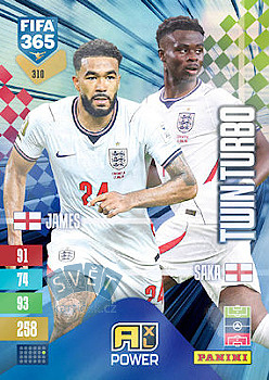 Reece James / Bukayo Saka England Panini FIFA 365 2027 Adrenalyn XL Twin Turbo #310