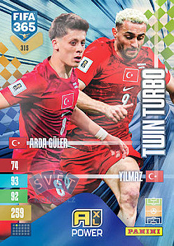 Arda Guler / Baris Alper Yilmaz Turkey Panini FIFA 365 2027 Adrenalyn XL Twin Turbo #315