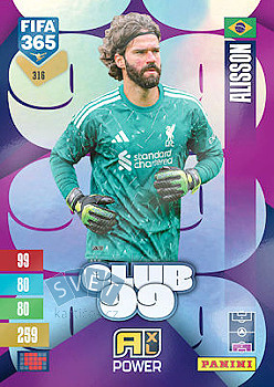 Alisson Liverpool Panini FIFA 365 2027 Adrenalyn XL Club 99 #316