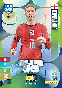 Cole Palmer England Panini FIFA 365 2027 Adrenalyn XL Club 99 #325