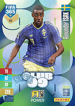Alexander Isak Sweden Panini FIFA 365 2027 Adrenalyn XL Club 99 #332
