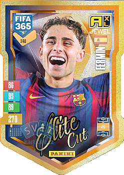 Fermin Lopez FC Barcelona Panini FIFA 365 2027 Adrenalyn XL Elite Cut #340