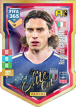 Riccardo Calafiori Italy Panini FIFA 365 2027 Adrenalyn XL Elite Cut #346