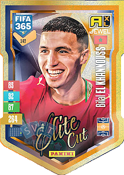 Bilal El Khannouss Morocco Panini FIFA 365 2027 Adrenalyn XL Elite Cut #347