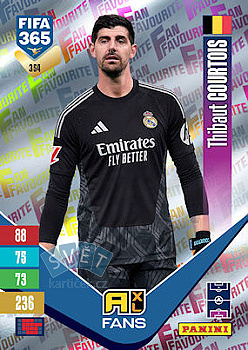 Thibaut Courtois Real Madrid Panini FIFA 365 2027 Adrenalyn XL Fan Favourite #354