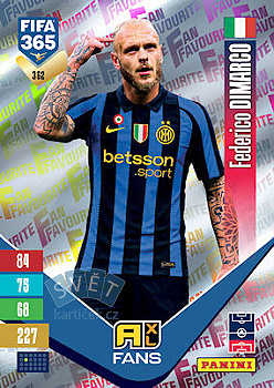 Federico Dimarco Internazionale Milano Panini FIFA 365 2027 Adrenalyn XL Fan Favourite #362