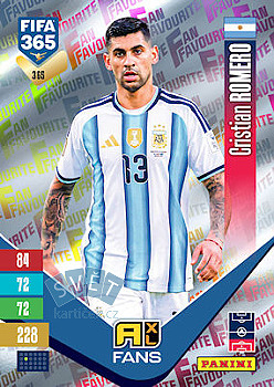 Cristian Romero Argentina Panini FIFA 365 2027 Adrenalyn XL Fan Favourite #365