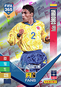 Ivan Cordoba Colombia Panini FIFA 365 2027 Adrenalyn XL Fan Favourite #367