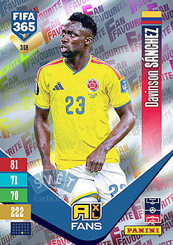 Davinson Sanchez Colombia Panini FIFA 365 2027 Adrenalyn XL Fan Favourite #368