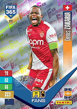 Denis Zakaria AS Monaco Panini FIFA 365 2027 Adrenalyn XL Fan Favourite #377