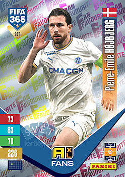 Pierre-Emile Hojberg Olympique de Marseille Panini FIFA 365 2027 Adrenalyn XL Fan Favourite #378