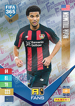 Malik Tillman Bayer 04 Leverkusen Panini FIFA 365 2027 Adrenalyn XL Fan Favourite #379