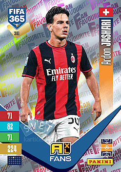 Ardon Jashari A.C. Milan Panini FIFA 365 2027 Adrenalyn XL Fan Favourite #381