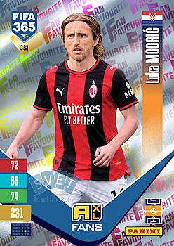 Luka Modric A.C. Milan Panini FIFA 365 2027 Adrenalyn XL Fan Favourite #382