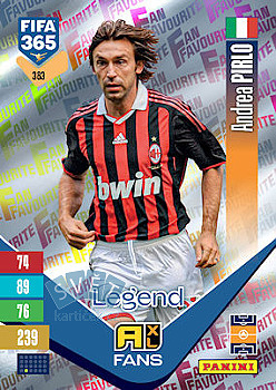 Andrea Pirlo A.C. Milan Panini FIFA 365 2027 Adrenalyn XL Fan Favourite #383