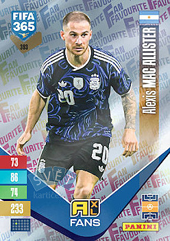 Alexis Mac Allister Argentina Panini FIFA 365 2027 Adrenalyn XL Fan Favourite #393