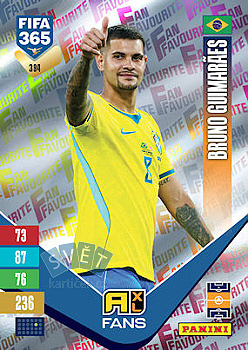 Bruno Guimaraes Brazil Panini FIFA 365 2027 Adrenalyn XL Fan Favourite #394
