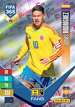 James Rodriguez Colombia Panini FIFA 365 2027 Adrenalyn XL Fan Favourite #395