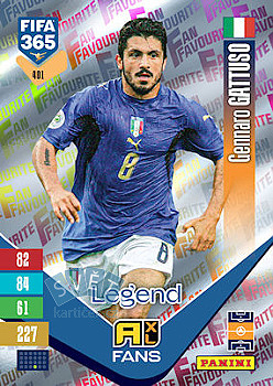 Gennaro Gattuso Italy Panini FIFA 365 2027 Adrenalyn XL Fan Favourite #401