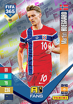 Martin Odegaard Norway Panini FIFA 365 2027 Adrenalyn XL Fan Favourite #403