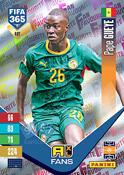 Papa Gueye Senegal Panini FIFA 365 2027 Adrenalyn XL Fan Favourite #407
