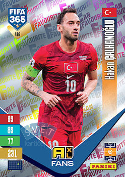 Hakan Calhanoglu Turkey Panini FIFA 365 2027 Adrenalyn XL Fan Favourite #409