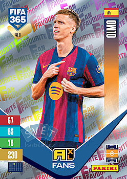 Dani Olmo FC Barcelona Panini FIFA 365 2027 Adrenalyn XL Fan Favourite #410