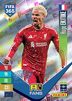 Hugo Ekitike Liverpool Panini FIFA 365 2027 Adrenalyn XL Fan Favourite #411