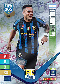 Lautaro Martinez Internazionale Milano Panini FIFA 365 2027 Adrenalyn XL Fan Favourite #419