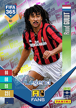 Ruud Gullit A.C. Milan Panini FIFA 365 2027 Adrenalyn XL Fan Favourite #421